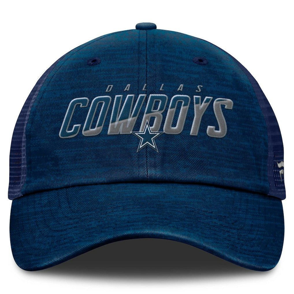 Dallas Cowboys Fundamentals Challenge Trucker Adjustable Hat Navy