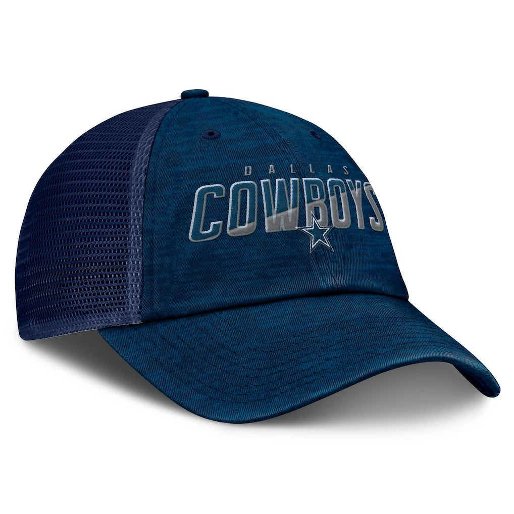 Dallas Cowboys Fundamentals Challenge Trucker Adjustable Hat Navy