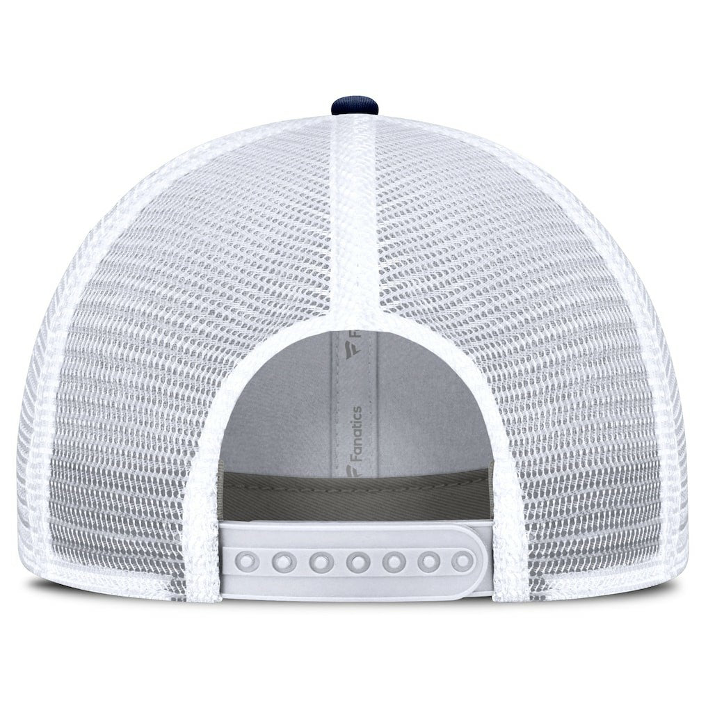 Dallas Cowboys Fundamentals Flawless Stripe Trucker Adjustable Hat White/Navy