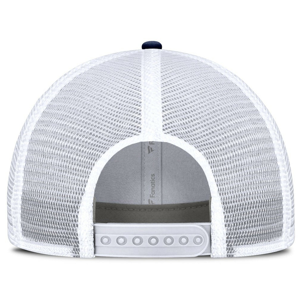 Dallas Cowboys Fundamentals Flawless Stripe Trucker Adjustable Hat White/Navy