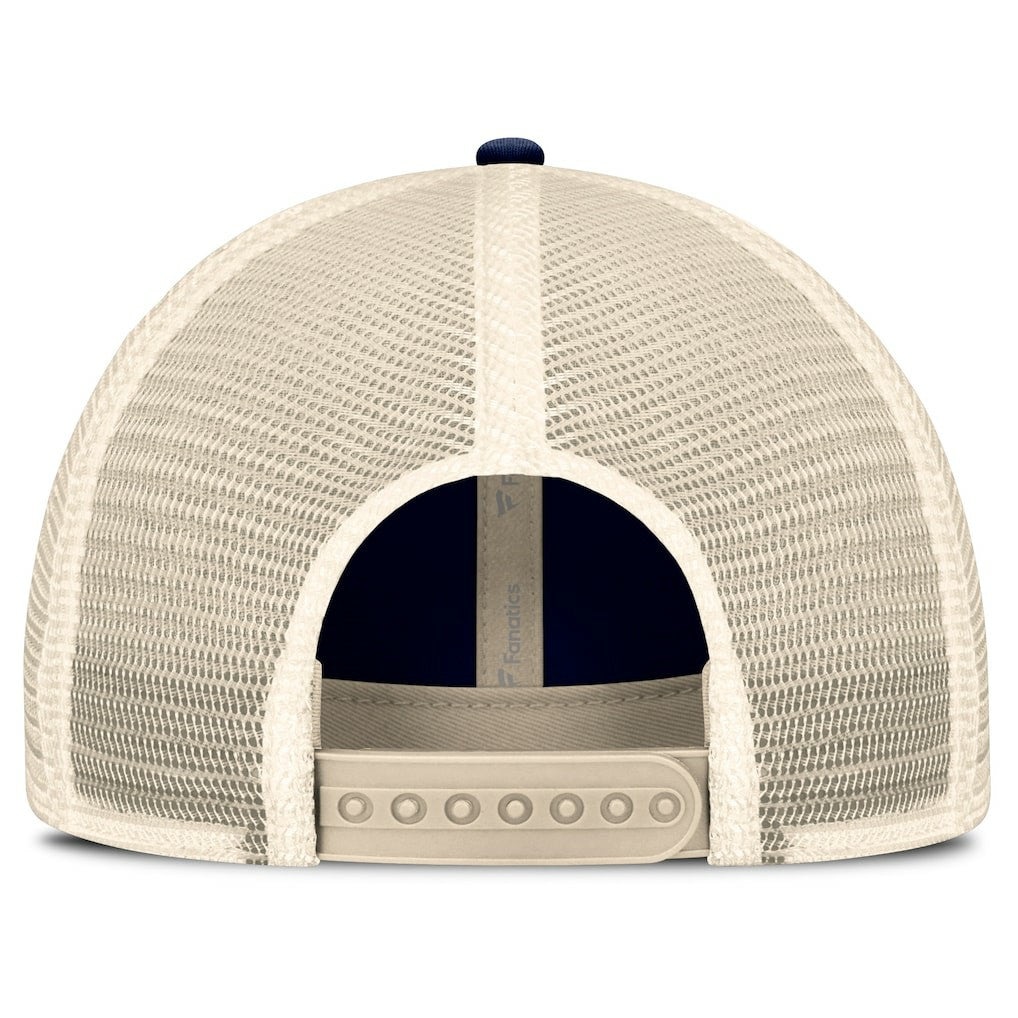 Dallas Cowboys Retro Fundamentals Stripes Trucker Adjustable Hat Navy/Natural