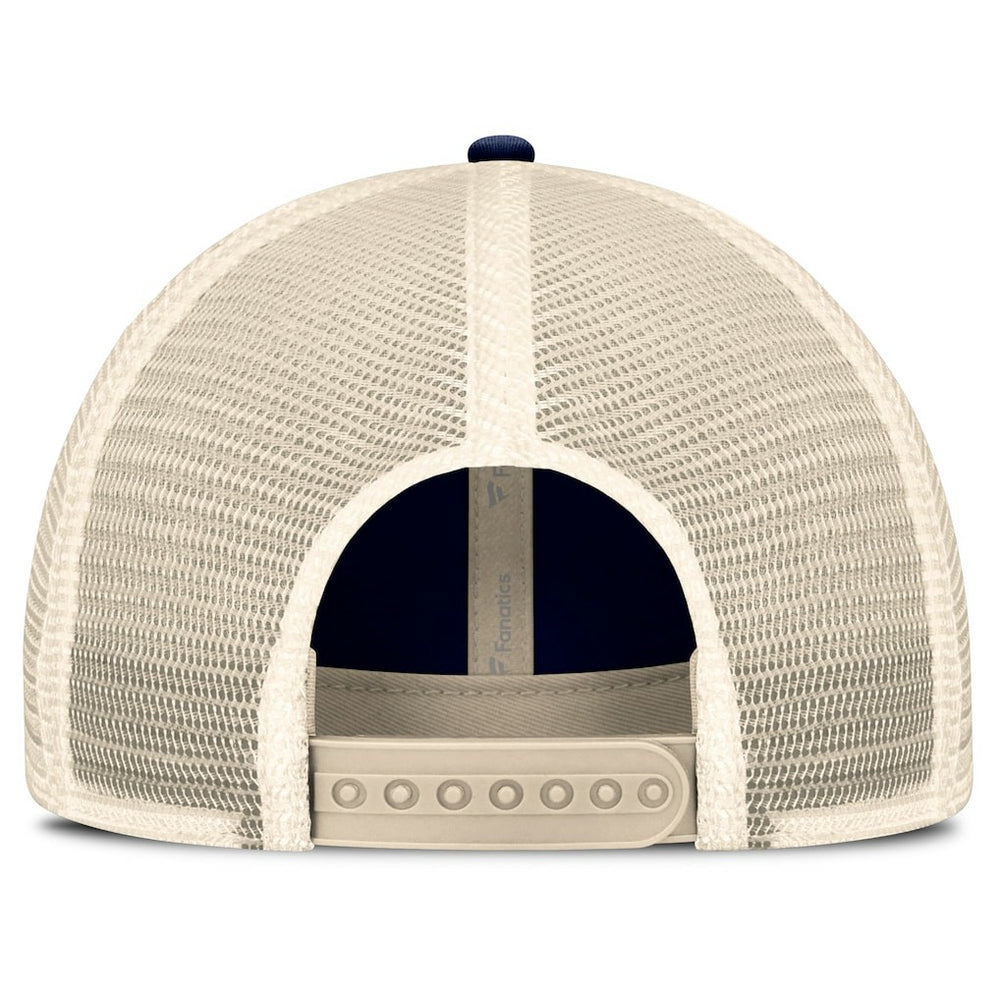 Dallas Cowboys Retro Fundamentals Stripes Trucker Adjustable Hat Navy/Natural