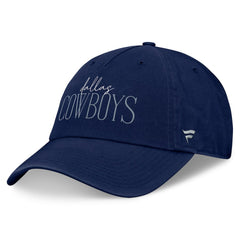 Dallas Cowboys Women's Fundamentals Review Adjustable Hat Navy