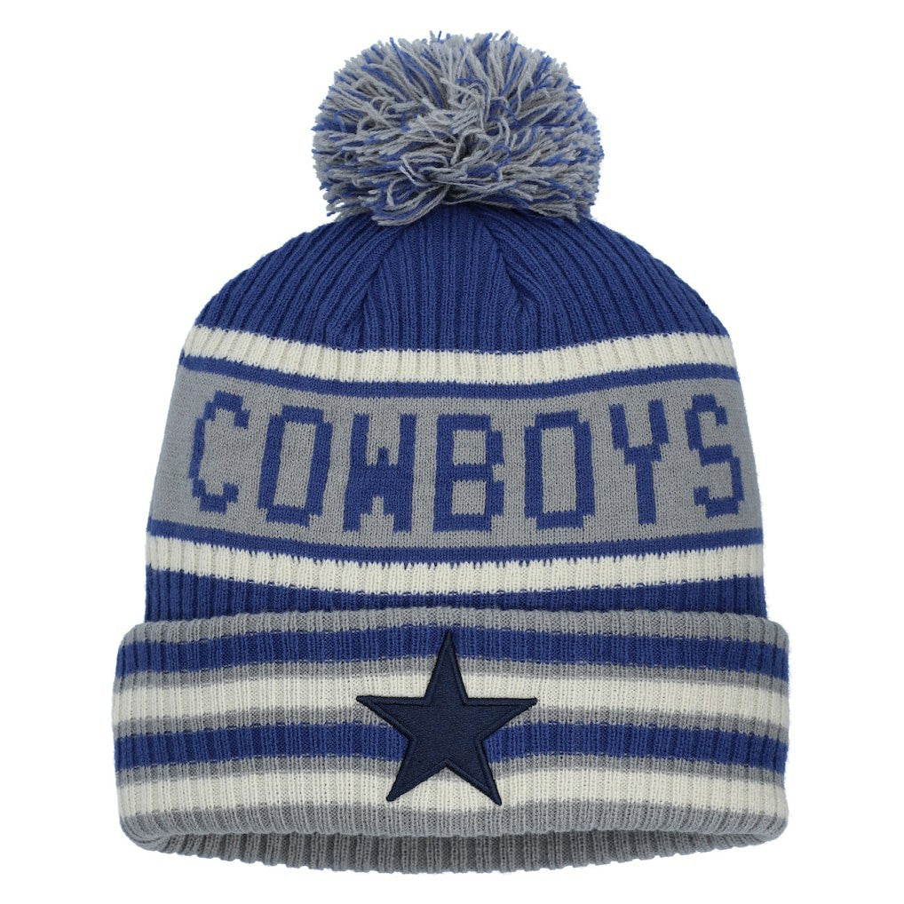 Dallas Cowboys Heritage Blindside Cuffed Knit Hat with Pom Navy