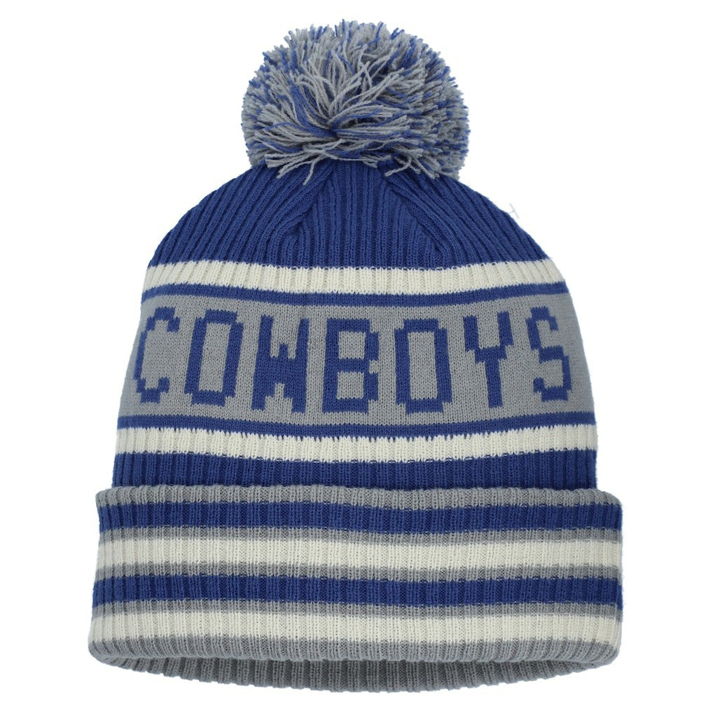 Dallas Cowboys Heritage Blindside Cuffed Knit Hat with Pom Navy