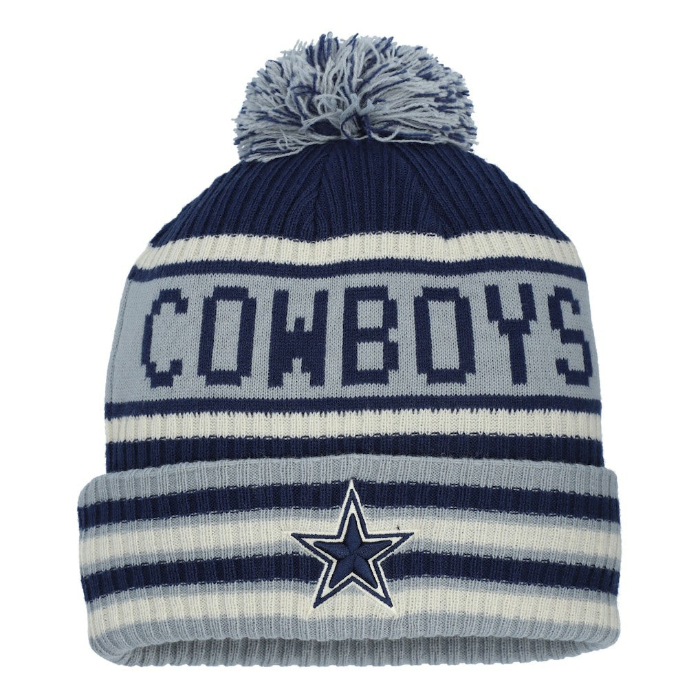 Dallas Cowboys Heritage Blindside Cuffed Knit Hat with Pom Navy