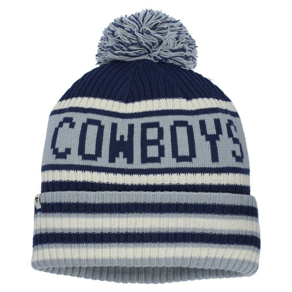 Dallas Cowboys Heritage Blindside Cuffed Knit Hat with Pom Navy
