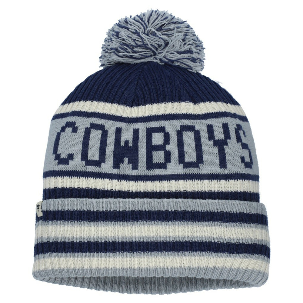 Dallas Cowboys Heritage Blindside Cuffed Knit Hat with Pom Navy