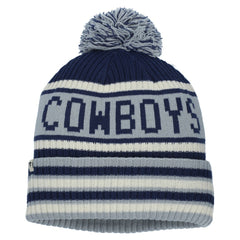 Dallas Cowboys Heritage Blindside Cuffed Knit Hat with Pom Navy