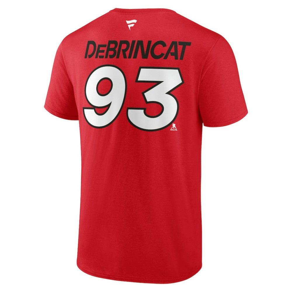 NHL Alex DeBrincat Detroit Red Wings Fanatics  Authentic Pro Prime Name & Number T-Shirt - Red