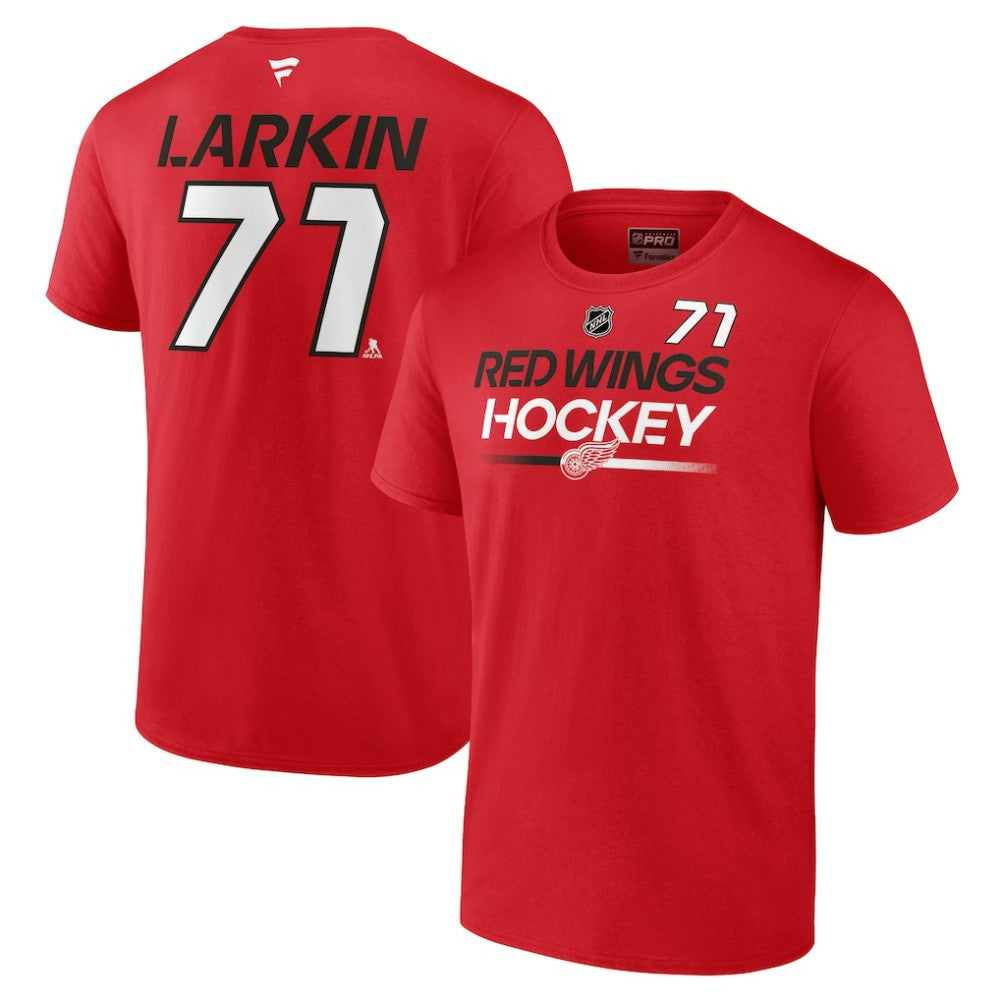 NHL Dylan Larkin Detroit Red Wings Fanatics  Authentic Pro Prime Name & Number T-Shirt - Red