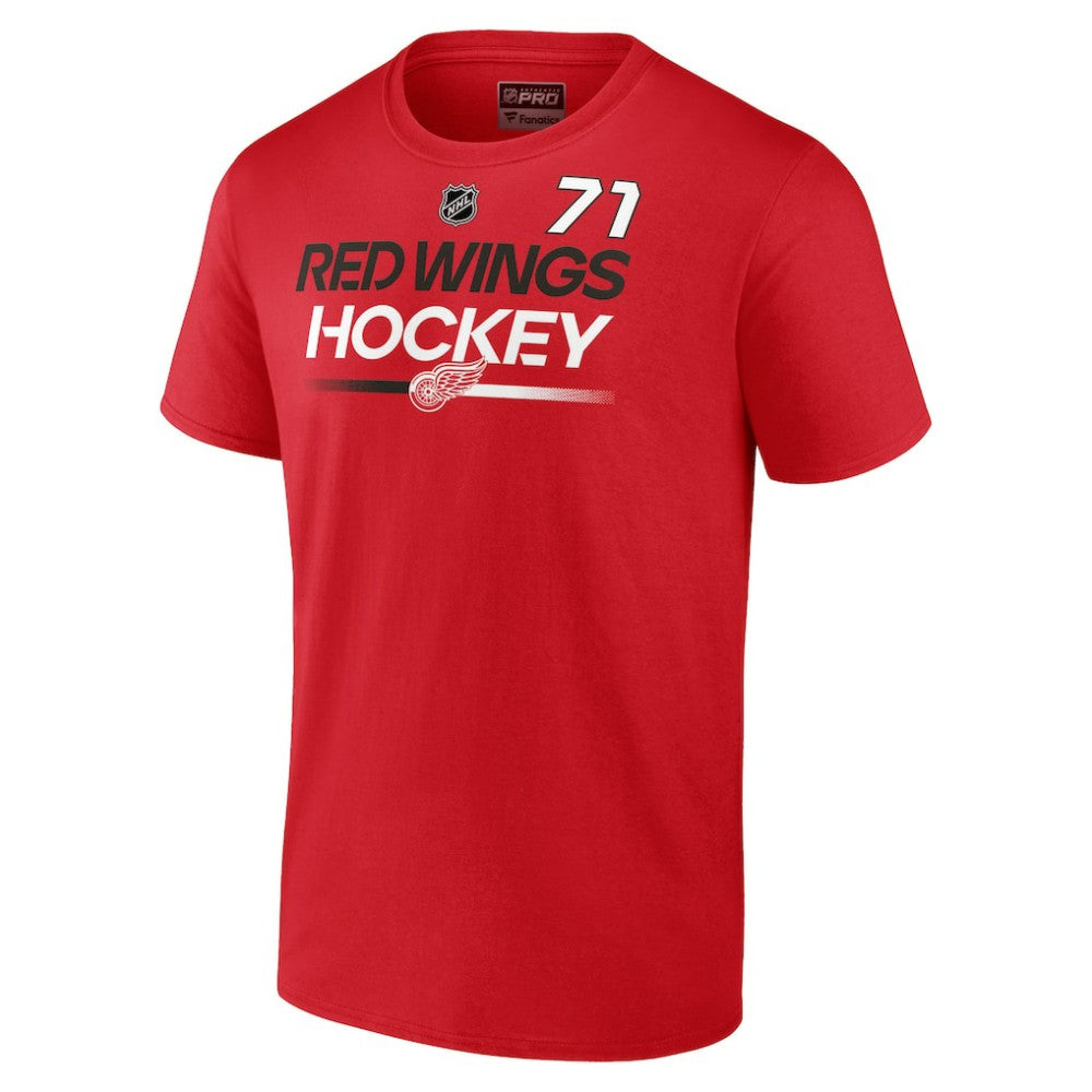NHL Dylan Larkin Detroit Red Wings Fanatics  Authentic Pro Prime Name & Number T-Shirt - Red