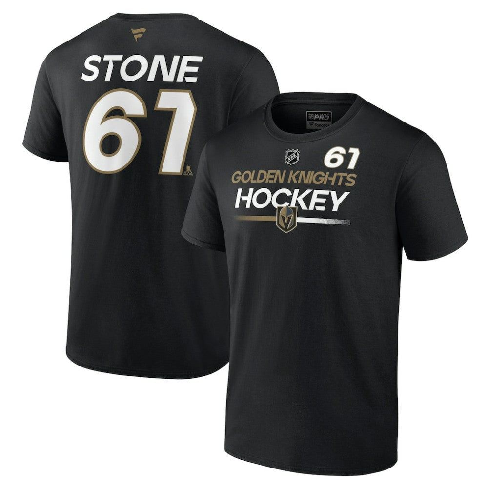 NHL Mark Stone Vegas Golden Knights Fanatics  Authentic Pro Prime Name & Number T-Shirt - Black