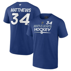 NHL Auston Matthews Toronto Maple Leafs Fanatics  Authentic Pro Prime Name & Number T-Shirt - Blue