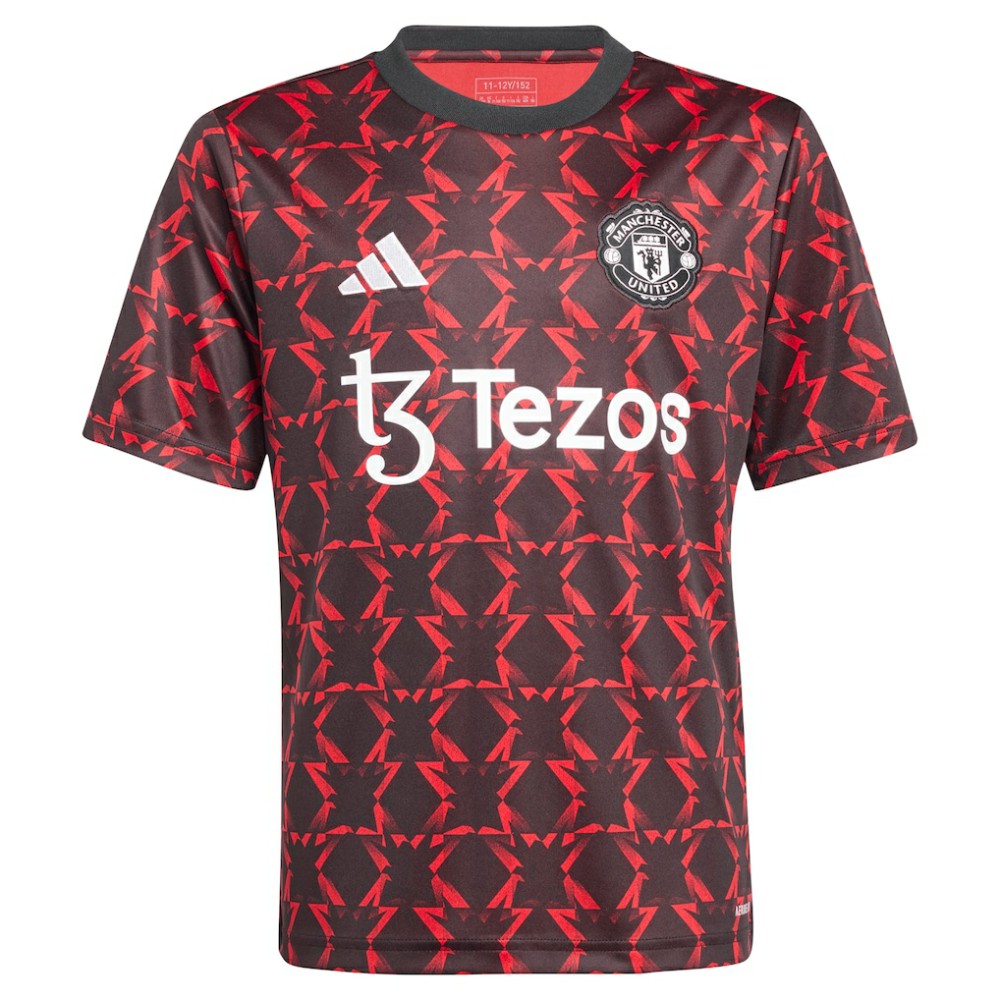 Manchester United Youth 2024/25 Pre-Match Top Black