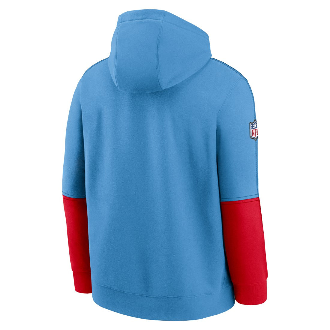 Tennessee Titans Oilers Throwback Alternate Logo Club Tri-Blend Pullover Hoodie Light Blue