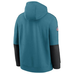 Jacksonville Jaguars Throwback Alternate Logo Team Issue Club Pullover Hoodie Teal