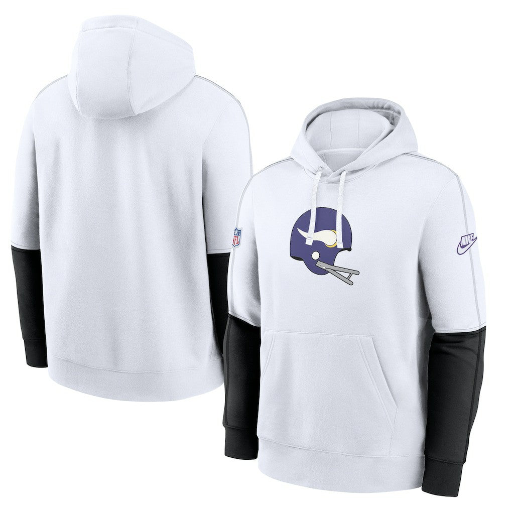 Minnesota Vikings Alternate Logo Club Pullover Hoodie White