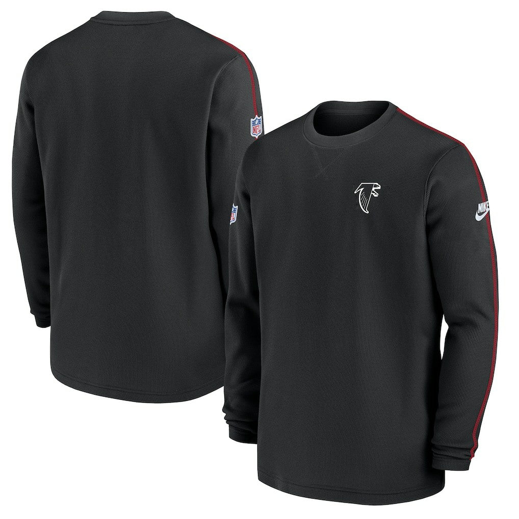 Atlanta Falcons Alternate Logo Coach Long Sleeve Top Black