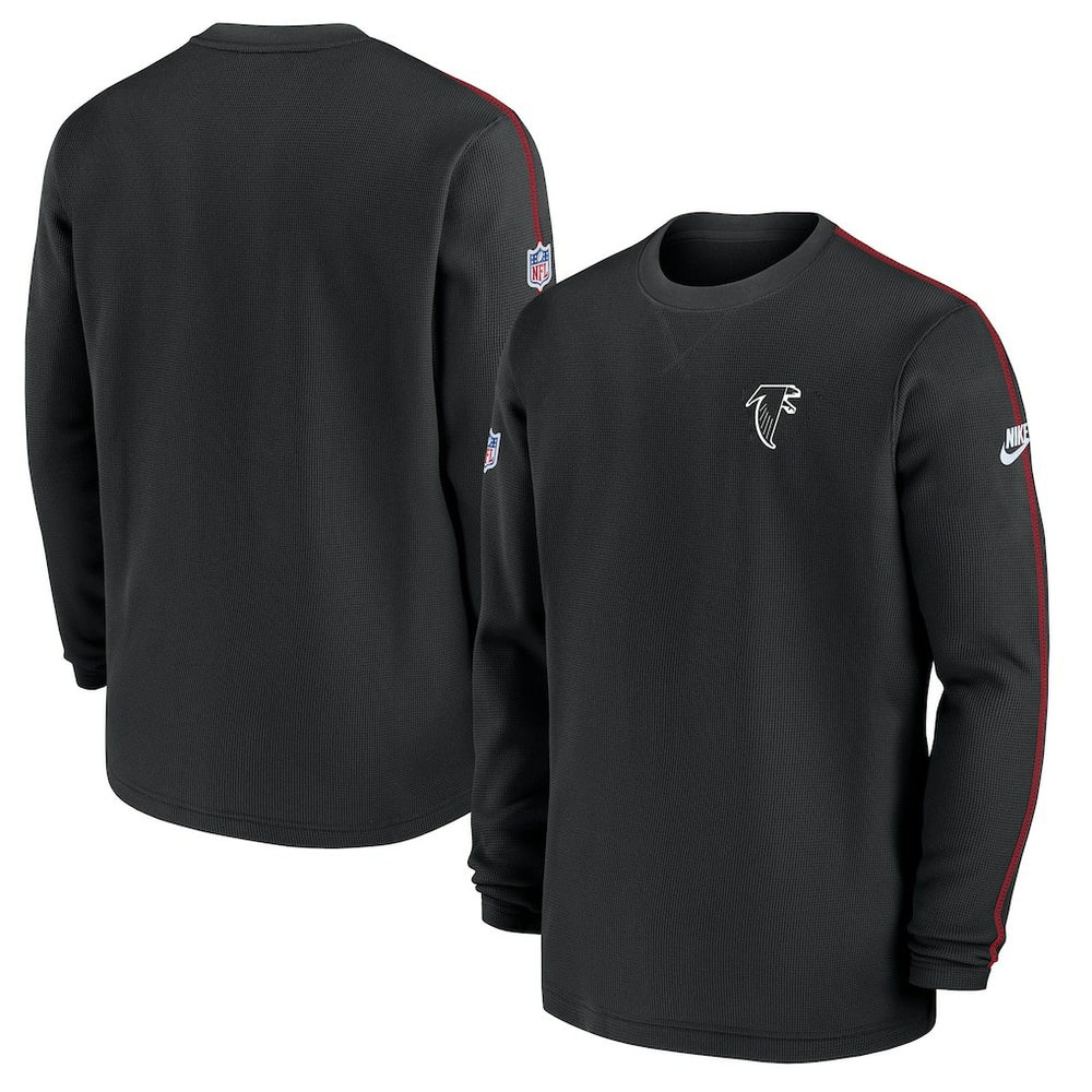 Atlanta Falcons Alternate Logo Coach Long Sleeve Top Black