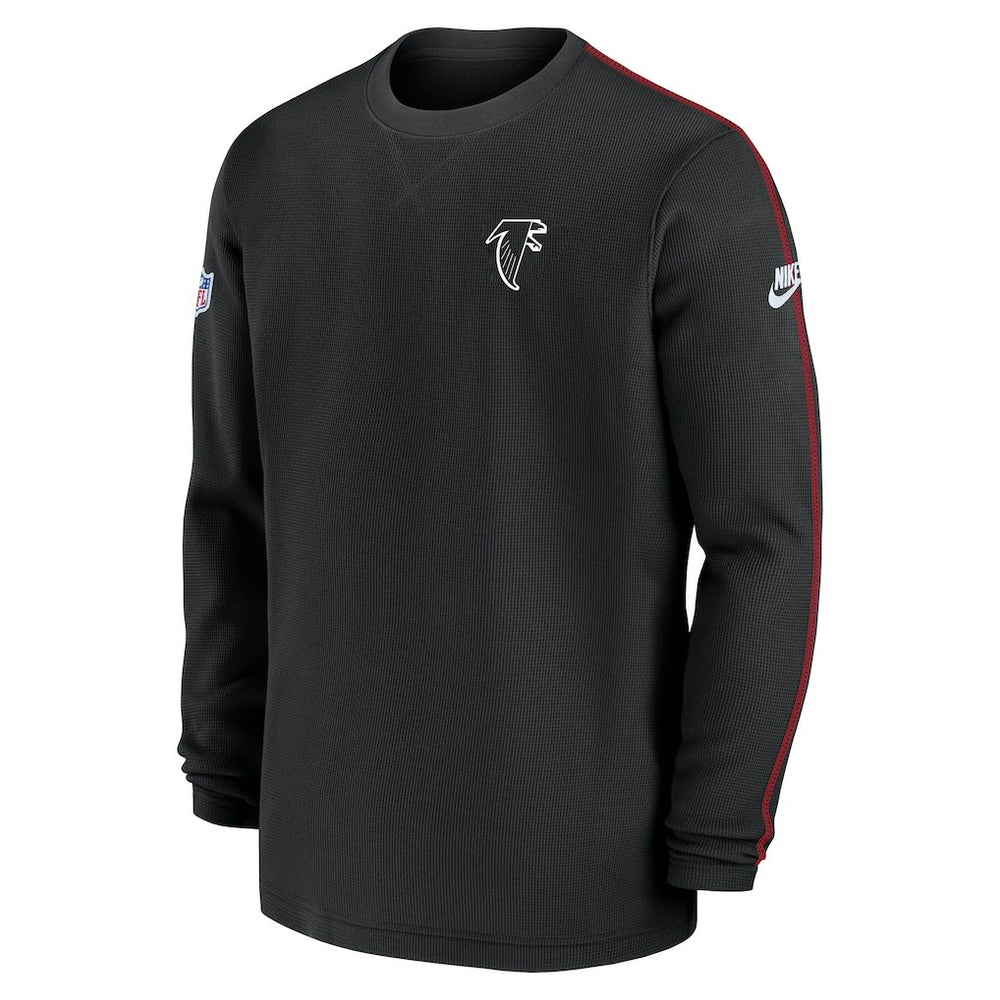 Atlanta Falcons Alternate Logo Coach Long Sleeve Top Black