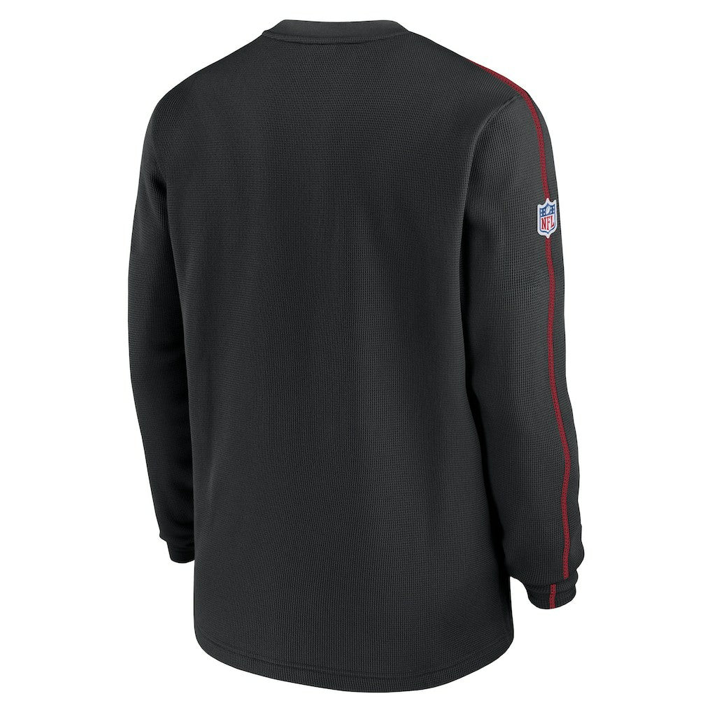 Atlanta Falcons Alternate Logo Coach Long Sleeve Top Black