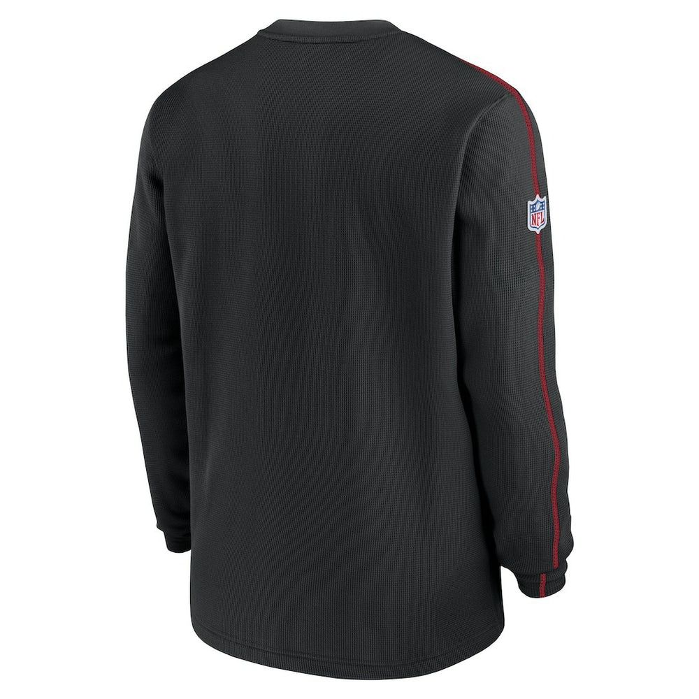 Atlanta Falcons Alternate Logo Coach Long Sleeve Top Black