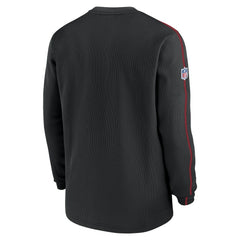 Atlanta Falcons Alternate Logo Coach Long Sleeve Top Black