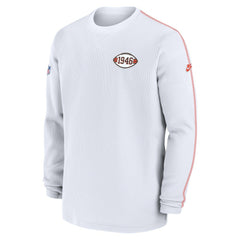Cleveland Browns Alternate Logo Coach Long Sleeve Top White