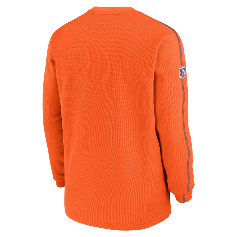 Denver Broncos Alternate Logo Coach Long Sleeve Top Orange
