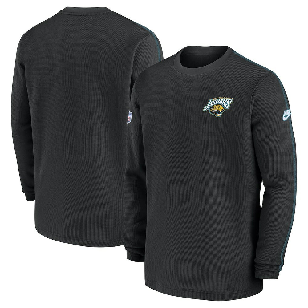 Jacksonville Jaguars Alternate Logo Coach Long Sleeve Top Black