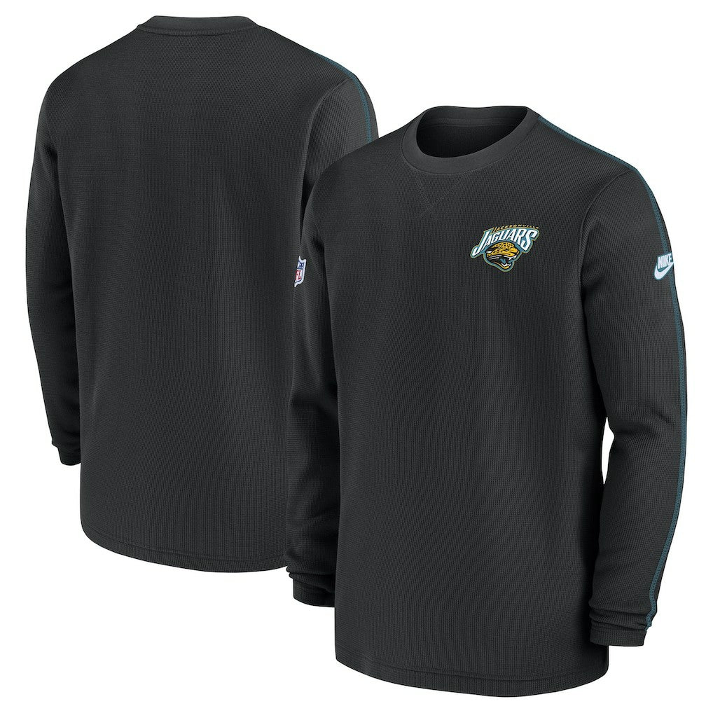 Jacksonville Jaguars Alternate Logo Coach Long Sleeve Top Black