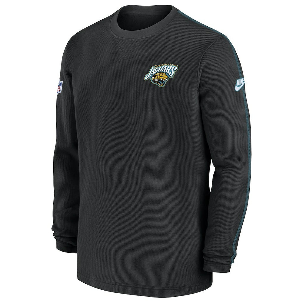 Jacksonville Jaguars Alternate Logo Coach Long Sleeve Top Black