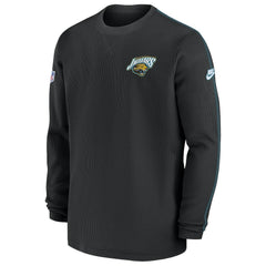 Jacksonville Jaguars Alternate Logo Coach Long Sleeve Top Black