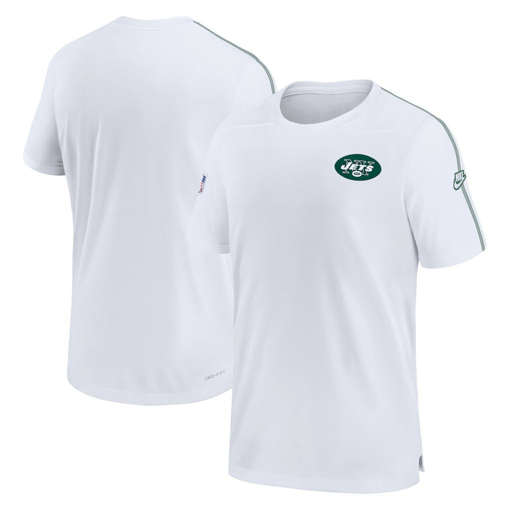 New York Jets Sideline Alternate Logo Coach Performance Top White