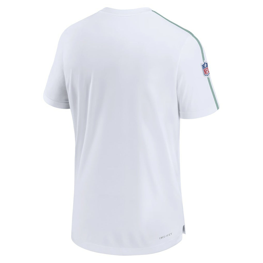 Philadelphia Eagles Sideline Alternate Logo Coach Performance Top White