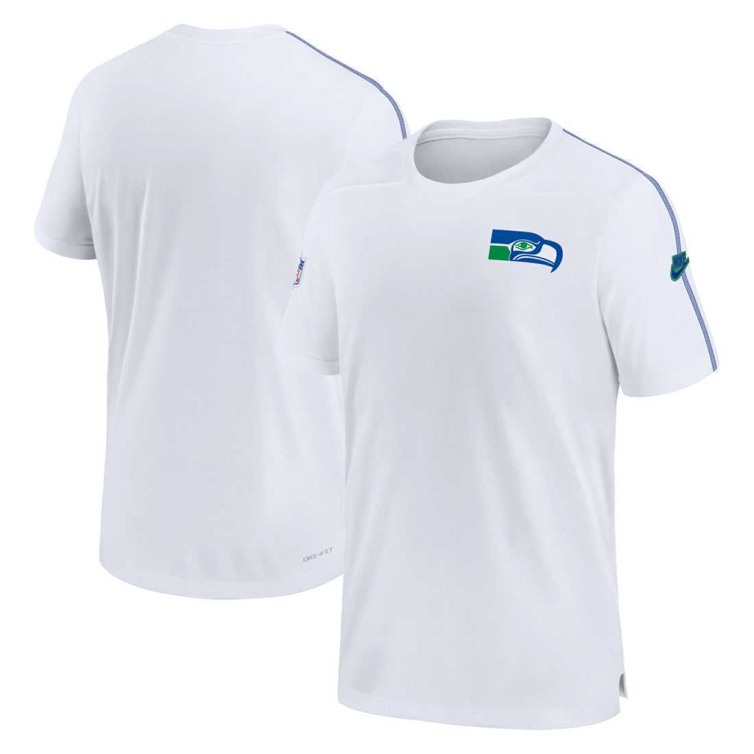 Seattle Seahawks Sideline Alternate Logo Coach Performance Top White