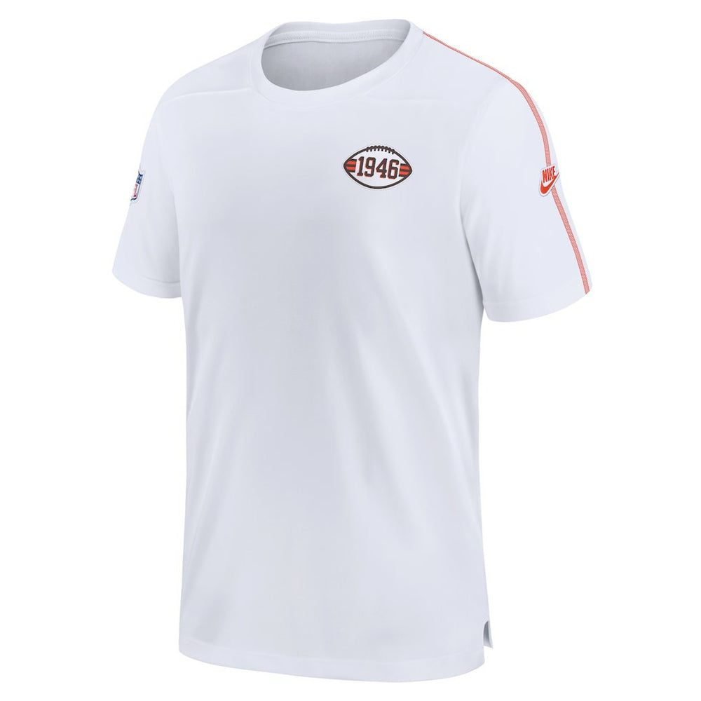 Cleveland Browns Sideline Alternate Logo Coach Performance T-Shirt White