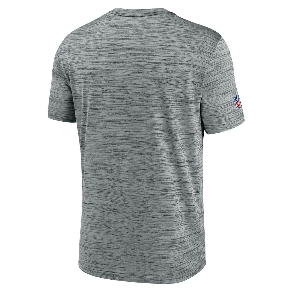 New York Giants Sideline Velocity Throwback Logo Dri-FIT T-Shirt Gray
