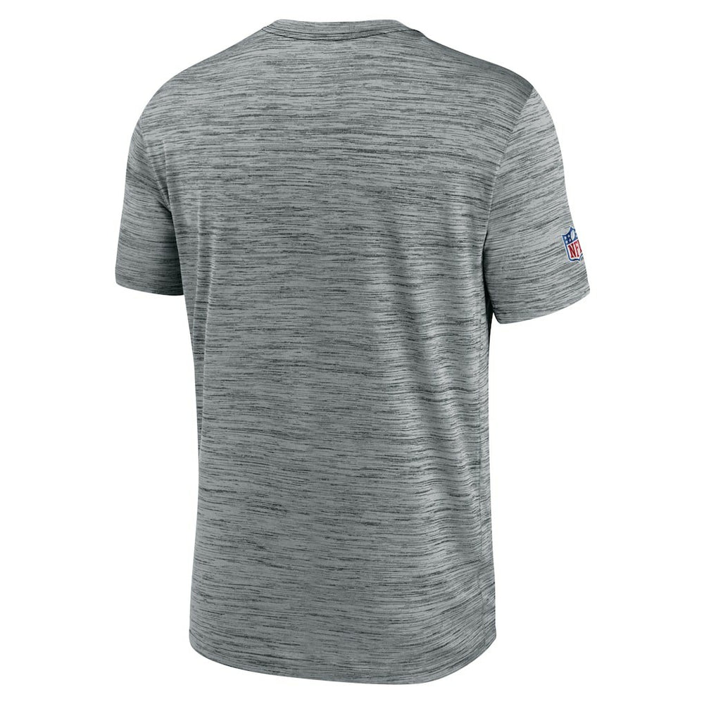 Philadelphia Eagles Sideline Velocity Throwback Logo Dri-FIT T-Shirt Gray