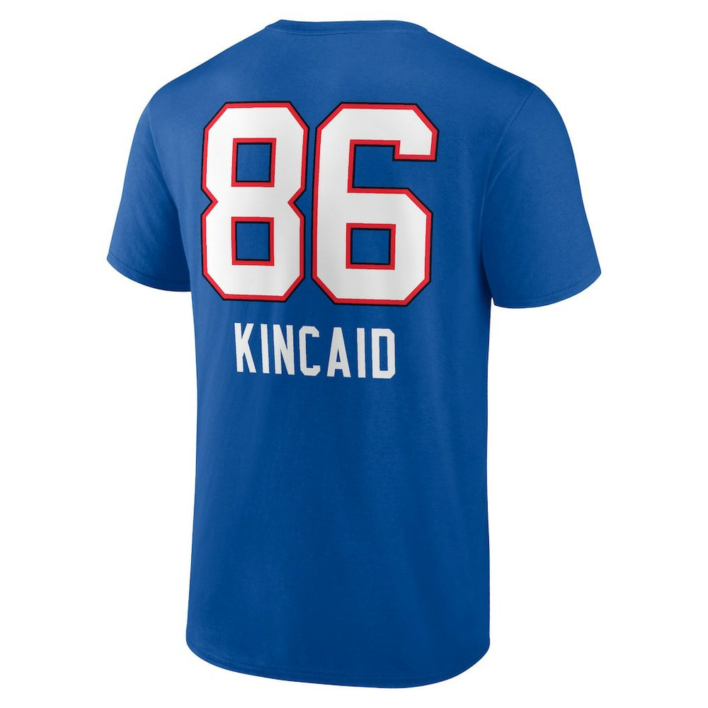 Dalton Kincaid Buffalo Bills Team Wordmark Player Name & Number T-Shirt Royal