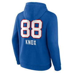 Dawson Knox Buffalo Bills Team Wordmark Player Name & Number Pullover Hoodie Royal