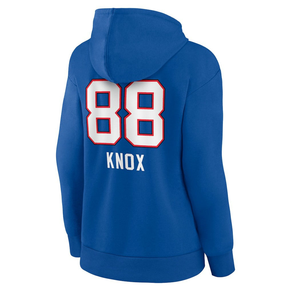 Dawson Knox Buffalo Bills Women's Team Wordmark Player Name & Number Pullover Hoodie Royal