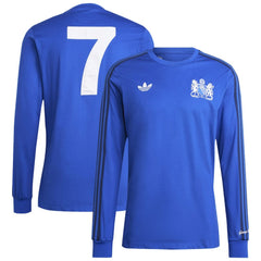 Manchester United x George Best Originals Lifestyler Long Sleeve Jersey Blue sale