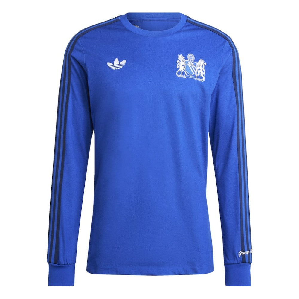 Manchester United x George Best Originals Lifestyler Long Sleeve Jersey Blue sale