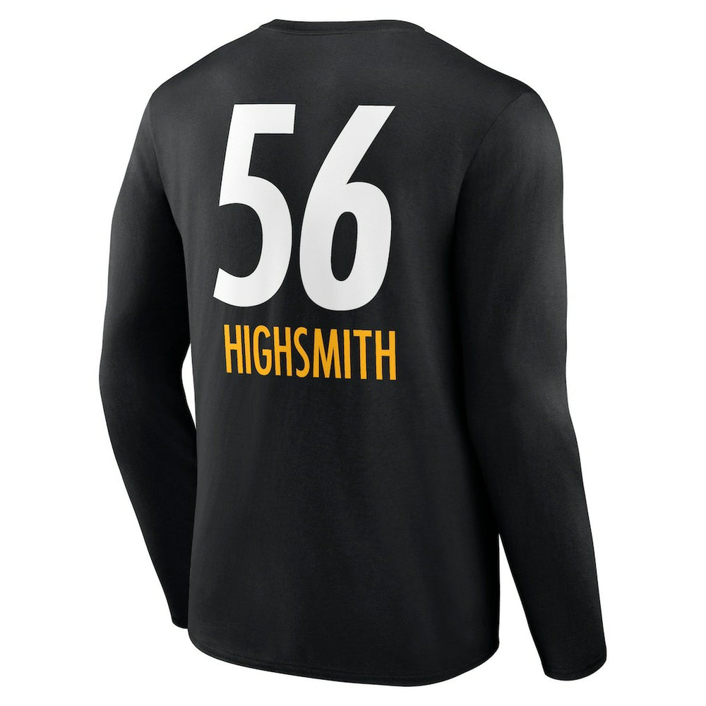 Alex Highsmith Pittsburgh Steelers Team Wordmark Player Name & Number Long Sleeve T-Shirt Black