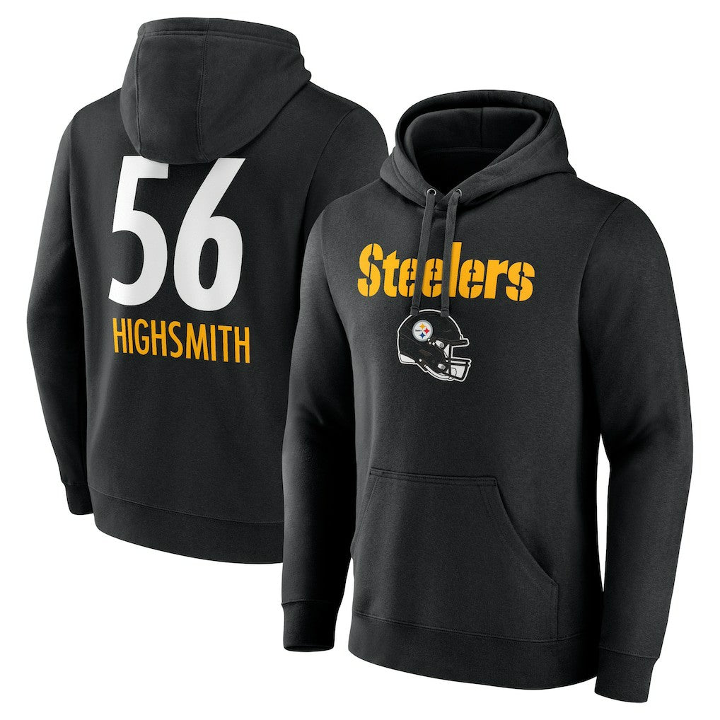 Alex Highsmith Pittsburgh Steelers Team Wordmark Player Name & Number Pullover Hoodie Black
