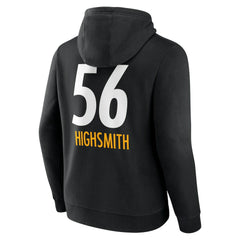 Alex Highsmith Pittsburgh Steelers Team Wordmark Player Name & Number Pullover Hoodie Black