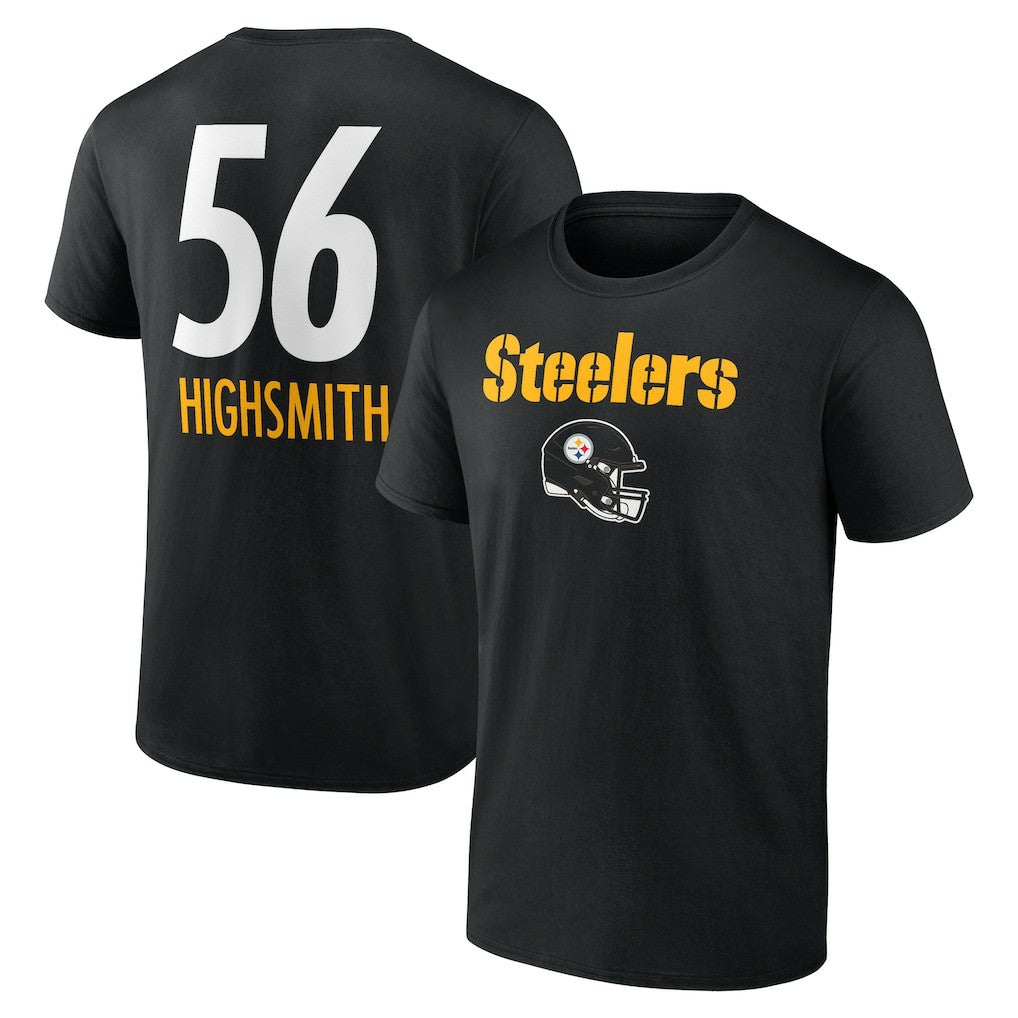 Alex Highsmith Pittsburgh Steelers Team Wordmark Player Name & Number T-Shirt Black