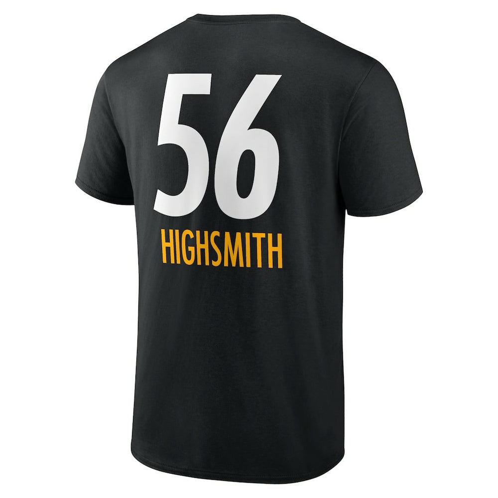 Alex Highsmith Pittsburgh Steelers Team Wordmark Player Name & Number T-Shirt Black